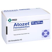 Atozet 10 Mg/20 mg Filmtabletten 100 St