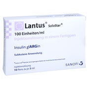 LANTUS 100 E/ml SoloStar Inj.-Lsg.i.e.Fertigpen 10X3 ml