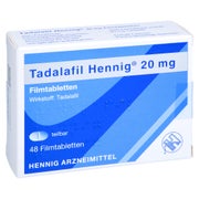 Produktabbildung: Tadalafil Hennig 20 mg Filmtabletten 48 St