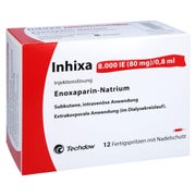 INHIXA 8.000 I.E. 80 mg/0,8 ml ILO F.Sp.+Sich-Sys. 12 St