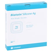 Biatain Silicone Ag Schaumverband 10x10 5 St