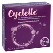 CYCLELLE 120 µg/15 µg pro 24 Stunden Vaginalring 6 St