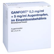 GANFORT 0,3 mg/ml + 5 mg/ml AT im Einzeldosisbeh. 90X0,4 ml