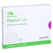 Produktabbildung: Mepilex Lite Schaumverband 6x8,5 cm ster 5 St
