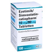 EZETIMIB/Simvastatin-ratiopharm 10 mg/80 mg Tabl. 100 St