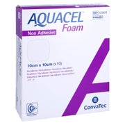 Aquacel Foam Nicht adhäsiv 10x10 cm Verb 10 St