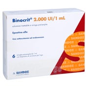 BINOCRIT 2.000 I.E./1 ml Inj.-Lsg.i.e.Fertigspr. 6X1 ml