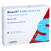 BINOCRIT 3.000 I.E./0,3 ml Inj.-Lsg.i.e.Fertigspr. 6X0,3 ml