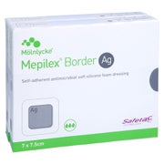 Mepilex Border Ag Schaumverb.7x7,5 cm st 10 St