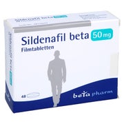 Produktabbildung: Sildenafil beta 50 mg Filmtabletten 48 St