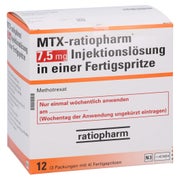 MTX-ratiopharm 7,5 mg Inj.-Lösung i.e.Fertigspr. 12 St
