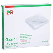 Gazin Mullkomp.10x10 cm steril 8fach 5X2 St
