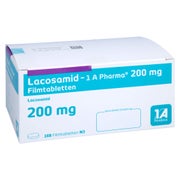 LACOSAMID-1A Pharma 200 mg Filmtabletten 168 St