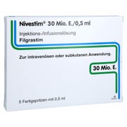 NIVESTIM 30 Mio.E/0,5ml Inj./Inf.Lsg.i.e.Fertigsp. 5 St