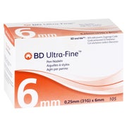 Produktabbildung: BD Ultra-fine Pen-nadeln 6 mm 31 G 0,25 105 St