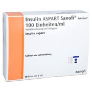 INSULIN ASPART Sanofi 100 E/ml Fertigpen SoloStar10X3 ml 10X3 ml