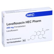 LEVOFLOXACIN HEC Pharm 250 mg Filmtabletten 10 St
