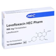 LEVOFLOXACIN HEC Pharm 500 mg Filmtabletten 10 St