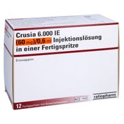 CRUSIA 6.000 I.E. 60 mg/0,6 ml ILO F.Sp.+Sich-Sys. 12 St