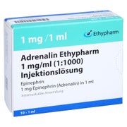 Adrenalin Ethypharm 1 mg/ml 1:1000 10X1 ml