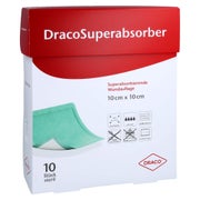 Produktabbildung: Dracosuperabsorber 10x10 cm Wundauflage 10 St