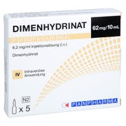 DIMENHYDRINAT PANPHARMA 6,2 mg/ml Inj.-Lsg. i.v. 5X10 ml