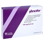 VENOFER 20 mg Fe/ml Injektionslösung Ampullen 5X5 ml