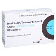 EMTRICITABIN/Tenofovirdisoproxil Amar 200mg/245mg 90 St