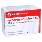 MYCOPHENOLSÄURE AL 180 mg magensaftres.Tabletten 100 St