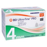 Produktabbildung: BD Ultra-fine PRO Pen-Nadeln 4 mm 32 G 0 105 St
