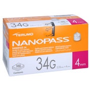 Nanopass 34 Pen Kanüle 34 G 0,18x4 mm 100 St