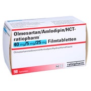 OLMESARTAN/Amlodipin/HCT-ratio 40/5/25 mg FTA 98 St