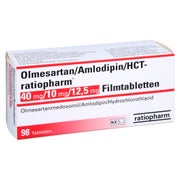 OLMESARTAN/Amlodipin/HCT-ratio 40/10/12,5 mg FTA 98 St
