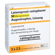 LATANOPROST-ratiopharm 50 Mikrogramm/ml ATR Lösung 3X2,5 ml