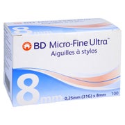 BD Micro-fine Ultra Pen-Nadeln 0,25x8 mm 100 St
