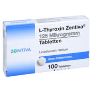L-THYROXIN Zentiva 125 Mikrogramm Tabletten 100 St