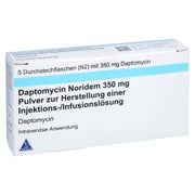 DAPTOMYCIN Noridem 350 mg Plv.z.H.e.Inj.-/Inf.-L. 5 St