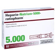 HEPARIN-NATRIUM-5.000-ratiopharm Inj.-L.F.-Sp.m.SD 10 St