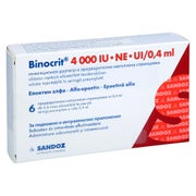 BINOCRIT 4.000 I.E./0,4 ml Inj.-Lsg.i.e.Fertigspr. 6X0,4 ml