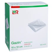 Gazin Mullkomp.10x10 Cm Steril 8fach 25X2 St