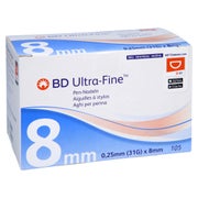 BD Ultra-fine Pen-nadeln 8 mm 31 G 0,25 105 St