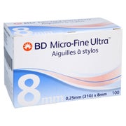 BD Micro-fine Ultra Pen-Nadeln 0,25x8 mm 100 St