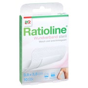 Produktabbildung: Ratioline Wundverband 3,8x3,8 Cm Steril 10 St
