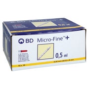 BD Micro-fine+ Insulinspr.0,5 ml U40 8 m 100X0,5 ml