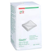 Gazin Mullkomp.7,5x7,5 cm unsteril 8fach 100 St