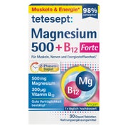 Tetesept Magnesium 500+b12 300 µg Tabletten 30 St