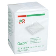 Gazin Mullkomp.10x10 cm unsteril 8fach O 100 St