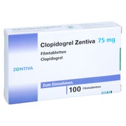 Clopidogrel Zentiva 75 mg Filmtabletten 100 St