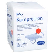 Produktabbildung: Es-kompressen Unsteril 10x10 cm 8fach 100 St
