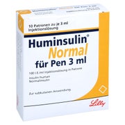 HUMINSULIN Normal Patrone 100 I.E./ml 10X3 ml 10X3 ml